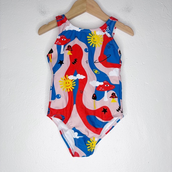 Seaesta Surf Sunshine Space Swimsuit Size 3-4 EUC - Picture 2 of 5